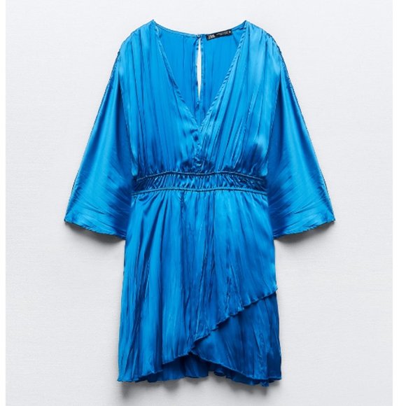 ZARA Satin Effect Short Dress(NWT) - Picture 7 of 11